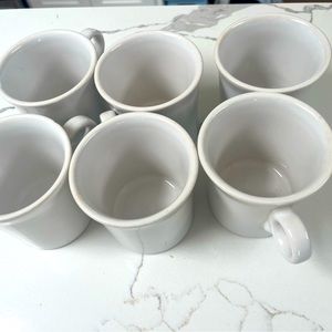 White Fiesta Java Mugs - Set of 6